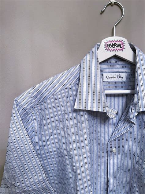 dior button up blue|Dior button down.